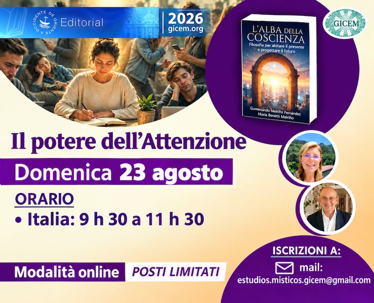 Il potere dell’Attenzione | ciclo L’Alba della Coscienza 11 il pottere de l Attentione WEB